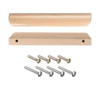 sourcing map Bois Tirer Poignées, 2pcs 160mm / 6.3" Trou Distance Bois Poignées pour Cuisine Meubles Tiroir Penderie Placard