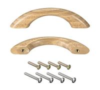 sourcing map Bois Tirer Poignées, 2pcs 64mm / 2.52" Trou Distance Bois Tirette pour Cuisine Meubles Tiroir Penderie Placard