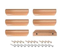 sourcing map Bois Tirer Poignées, 6pcs 64mm / 2.52" Trou Distance Bois Poignées pour Cuisine Meubles Tiroir Penderie Placard