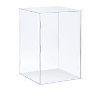 Sourcing Map Boîte de rangement claire, vitrine en acrylique transparente, ensemble de boîte de présentation anti-poussière 25x25x40cm pour objets de collection, loisirs créatifs