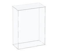 sourcing map Boîte de rangement cubique en acrylique transparent à assembler 21 x 10,9 x 40,6 cm pour objets de collection