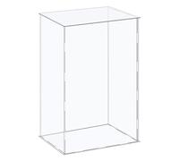 sourcing map Boîte de rangement cubique en acrylique transparent à assembler 35,6 x 25,6 x 40,6 cm pour objets de collection