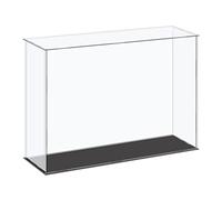 sourcing map Boîte de rangement cubique en acrylique transparent pour objets de collection 36 x 11 x 25,5 cm