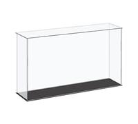 sourcing map Boîte de rangement en acrylique transparent pour objets de collection 41 x 11 x 25,5 cm
