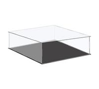 sourcing map Boîte de rangement en acrylique transparent pour objets de collection 41 x 41 x 10,5 cm