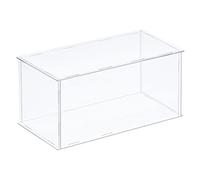 Sourcing Map Boîte de rangement en acrylique transparente avec assemblage en plastique, vitrine anti-poussière claire 40,6 x 21 x 20,3 cm pour articles de collection