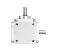 sourcing map Boîte de vitesses biseautée à angle droit de 90 degrés 1:1 - Arbre de sortie unique gauche - 1 module à 20 dents - Cadre en aluminium - Module mécanique simple à monter soi-même - Arbre