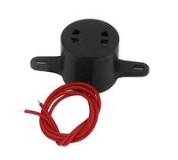 sourcing map Boîtier Noir AC 220V 2 Fils industriels discontinue Buzzer Alarme sonore 105 DB