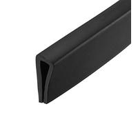 sourcing map Bordure U Joint Noir PVC Plastique U Canal Bord Protecteur Apte 3/32" - 9/64" Bord 10 Pieds Longueur