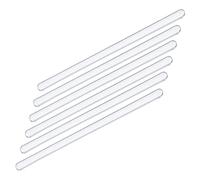 sourcing map Borosilicate Verre Bâton 5.91" Longueur 8mm Diamètre Bâtonnets à Mélanger Mélanger Outils avec Deux Terminaux Ronds pour Laboratoire Cuisine Science 6Pcs