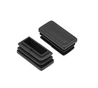 sourcing map Bouchon à Lamelles 30mm x 15mm 50Pcs Bouchon Pied de Chaise Bouchons Extrémité en Plastique Patin Chaise Pieds de Chaise de Table de Meubles Rectangulaires