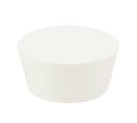 sourcing map Bouchon conique en caoutchouc de 84 mm à 105 mm pour tubes à essai solides Blanc pour laboratoire maison 1 pièce