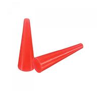 sourcing map Bouchon Conique en Caoutchouc de Silicone 1.6mm à 4.8mm Solide Rouge pour Revêtement en Poudre, Peinture, Anodisation, Placage, Sablage, Utilisation en Laboratoire 50 Pièces