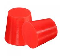 sourcing map Bouchon Conique en Caoutchouc de Silicone 20mm à 26mm Solide Rouge pour Revêtement en Poudre, Peinture, Anodisation, Placage, Sablage, Utilisation en Laboratoire 2 Pièces