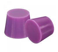 sourcing map Bouchon Conique en Caoutchouc de Silicone 27mm à 34mm Solide Violet pour Revêtement en Poudre, Peinture, Anodisation, Placage, Sablage, Utilisation en Laboratoire 2 Pièces