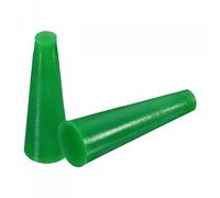 sourcing map Bouchon Conique en Caoutchouc de Silicone 3.2mm à 6.4mm Solide Vert pour Revêtement en Poudre, Peinture, Anodisation, Placage, Sablage, Utilisation en Laboratoire 30 Pièces