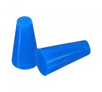 sourcing map Bouchon Conique en Caoutchouc de Silicone 5mm à 9mm Solide Bleu pour Revêtement en Poudre, Peinture, Anodisation, Placage, Sablage, Utilisation en Laboratoire 30 Pièces
