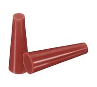 sourcing map Bouchon Conique en Caoutchouc de Silicone 5mm à 9mm Solide Marron pour Revêtement en Poudre, Peinture, Anodisation, Placage, Sablage, Utilisation en Laboratoire 50 Pièces
