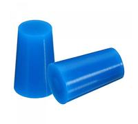 sourcing map Bouchon Conique en Caoutchouc de Silicone 8.5mm à 11mm Solide Bleu pour Revêtement en Poudre, Peinture, Anodisation, Placage, Sablage, Utilisation en Laboratoire 10 Pièces