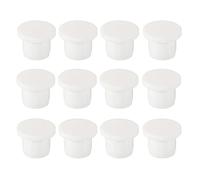 sourcing map Bouchon de Trou en Caoutchouc de Silicone Bouchon Souple et Flexible pour 11-11.5mm Trou Blanc 18 Pièces