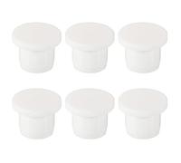 sourcing map Bouchon de Trou en Caoutchouc de Silicone Bouchon Souple et Flexible pour 11-11.5mm Trou Blanc 6 Pièces