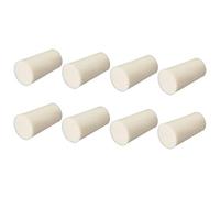 sourcing map Bouchons de bouchon en silicone percés beiges de 14 à 18 mm pour bouchon de tube à essai de flacon 8 pièces