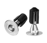 sourcing map Bouchons d'extrémité de guidon en aluminium 6061 - 19,8 g - Extensible - Verrouillage - Pour VTT, vélo de route, BMX, vélo à pignon fixe, argenté