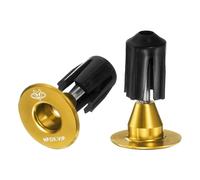 sourcing map Bouchons d'extrémité de guidon en aluminium 6061 - 20 g - Extensible - Verrouillage - Pour VTT, vélo de route, BMX, vélo à pignon fixe, doré