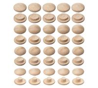 sourcing map Bouchons en Bois, 120 Pcs de 4 Tailles Bouchons en Bois de Hêtre avec Tête de Bouton Couvre-Trous de Vis Couverture en Bois Décorative pour Chaises Meubles D'Artisanat en Bois