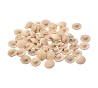 sourcing map Bouchons en Bois, 25 Pièces 13 X 5 mm Bouchons en Bois de Hêtre avec Tête de Bouton, Couvre-Trous de Vis, Couvercle en Bois Décoratif pour Escalier, Chaise, Meuble, Menuiserie