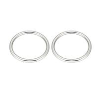 sourcing map Boucle Anneau 2Pcs Polyvalent Métal Boucle Soudé 70mm x 60mm x 5mm pour Matériel Sacs Main Bricolage Accessories