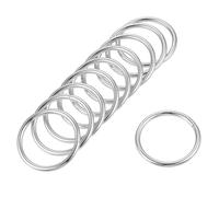 sourcing map Boucle Anneau 30mm Métal pour Sangles Sacs Ceintures Bricolage Artisanat Argenté 20Pcs