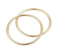 sourcing map Boucle Anneau 50mm Métal pour Sangles Sacs Ceintures Bricolage Artisanat Doré 2Pcs