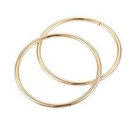sourcing map Boucle Anneau 60mm Métal pour Sangles Sacs Ceintures Bricolage Artisanat Doré 2Pcs