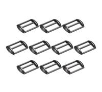 sourcing map Boucle de casquette de baseball en métal, ajusteur de sangle réglable pour sac à main, accessoires de fabrication de sacs à main, Latte noir, 0.67in