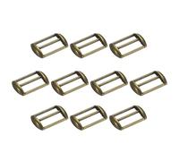 sourcing map Boucle de casquette de baseball en métal, ajusteur de sangle réglable pour sac à main, accessoires de fabrication de sacs à main, Vert, 0.67in