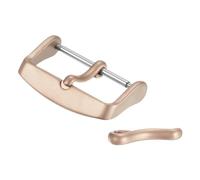 sourcing map Boucle de rechange pour bracelet de montre de 24 mm en acier inoxydable avec 2 languettes, or rose
