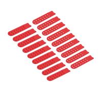 sourcing map Boucle de rechange réglable en plastique pour réparation de casquettes, rouge clair, 80x20mm