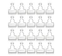 sourcing map Boucles de Salopette, 20 Pièces de Boucles de Remplacement Rétro En Métal de 32 mm (1-1/4") de Largeur Intérieure Pour Pantalons, Vestes En Coton et Jeans