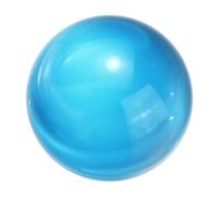 sourcing map Boule de cristal 40 mm en verre solide décorative pour Feng Shui, divination, diseuse de fortune, décoration de fontaine de table, bleu lac