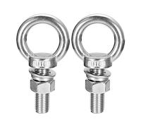 sourcing map Boulon à œil de levage, 1 ensemble de boulons à œil M16 x 50 mm avec rondelle d'écrou en acier inoxydable 304 bague de levage pour article suspendu
