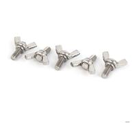 SOURCING MAP boulon aile acier inoxydable 304 fixation vis papillon M5 x 10mm 5Pcs