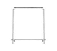 sourcing map Boulons en U carrés, 122 mm de largeur intérieure 160 mm de longueur M8 en acier inoxydable 304 avec écrous et plaques, pour bateau et remorque