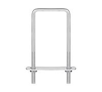 sourcing map Boulons en U carrés, 52 mm, largeur intérieure 120 mm, longueur M6 304 en acier inoxydable avec écrous et plaques, pour remorque de bateau