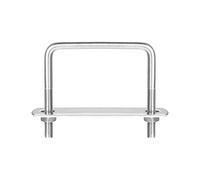 sourcing map Boulons en U carrés, 62 mm, largeur intérieure 60 mm, longueur M6 304 en acier inoxydable avec écrous et plaques, pour remorque de bateau