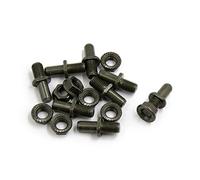 sourcing map 8pcs boulons et vis pour pignon arrière moto vert foncé pour CG125 ZJ WY125