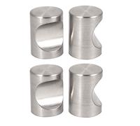 sourcing map Bouton de Meuble Poignée Porte Commode Porte Cabinet seul trou en alliage de zinc cylindre 4pcs