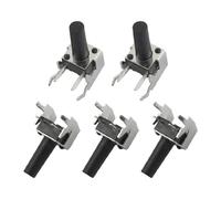 sourcing map Bouton Poussoir Interrupteur 5 Pièces 6x6x13mm PCB Tact Momentané 4 Broche DIP