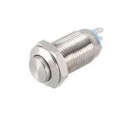 Sourcing Map Bouton poussoir momentané en métal 10 mm Diamètre de montage 1 NO 1 NC COM DC 30 V 24 x 13,5 mm