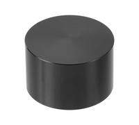sourcing map Boutons de potentiomètre en aluminium 6,35 x 4,1 cm, tige droite en forme de D, boutons de contrôle du volume pour guitare basse, noir